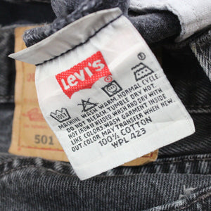 LEVIS 501 Jeans Black Charcoal | W34 L30
