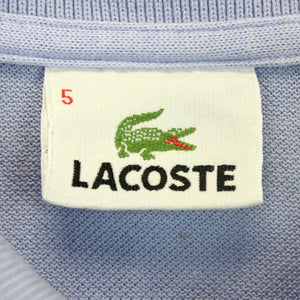 LACOSTE Polo Shirt Blue | Large