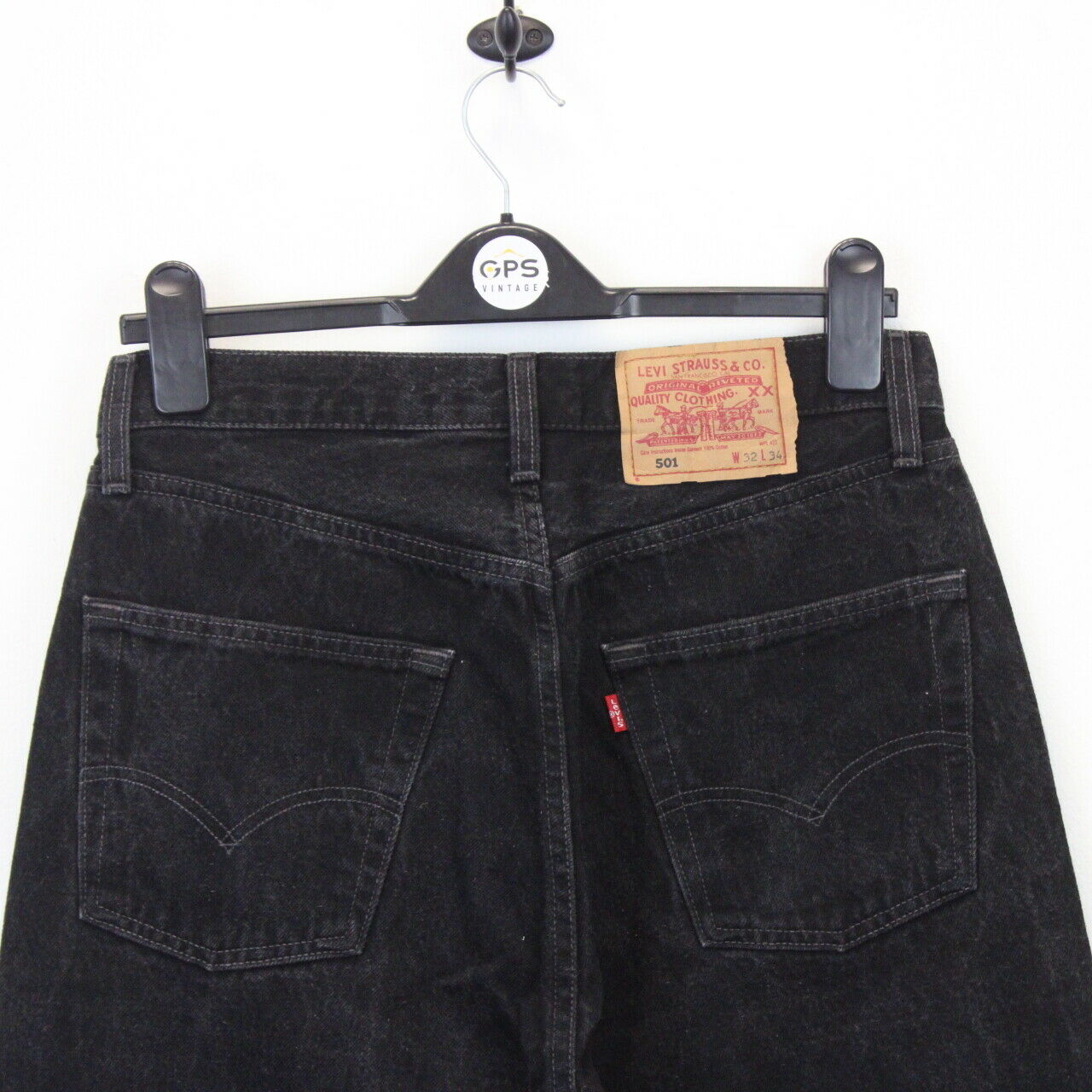 LEVIS 501 Jeans Black Charcoal | W30 L34
