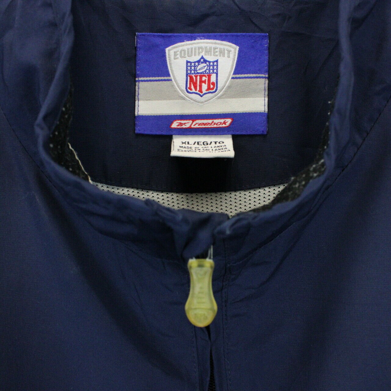 NFL REEBOK St. Louis RAMS 1/4 Zip Jacket | XL