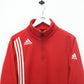 ADIDAS 00s 1/4 Zip Sweatshirt Red | Medium