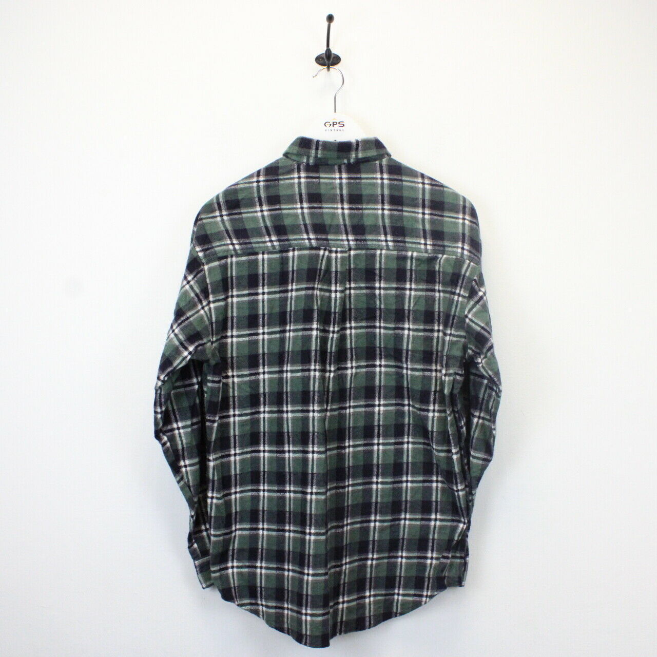 Flannel Plaid Shirt Green | Small