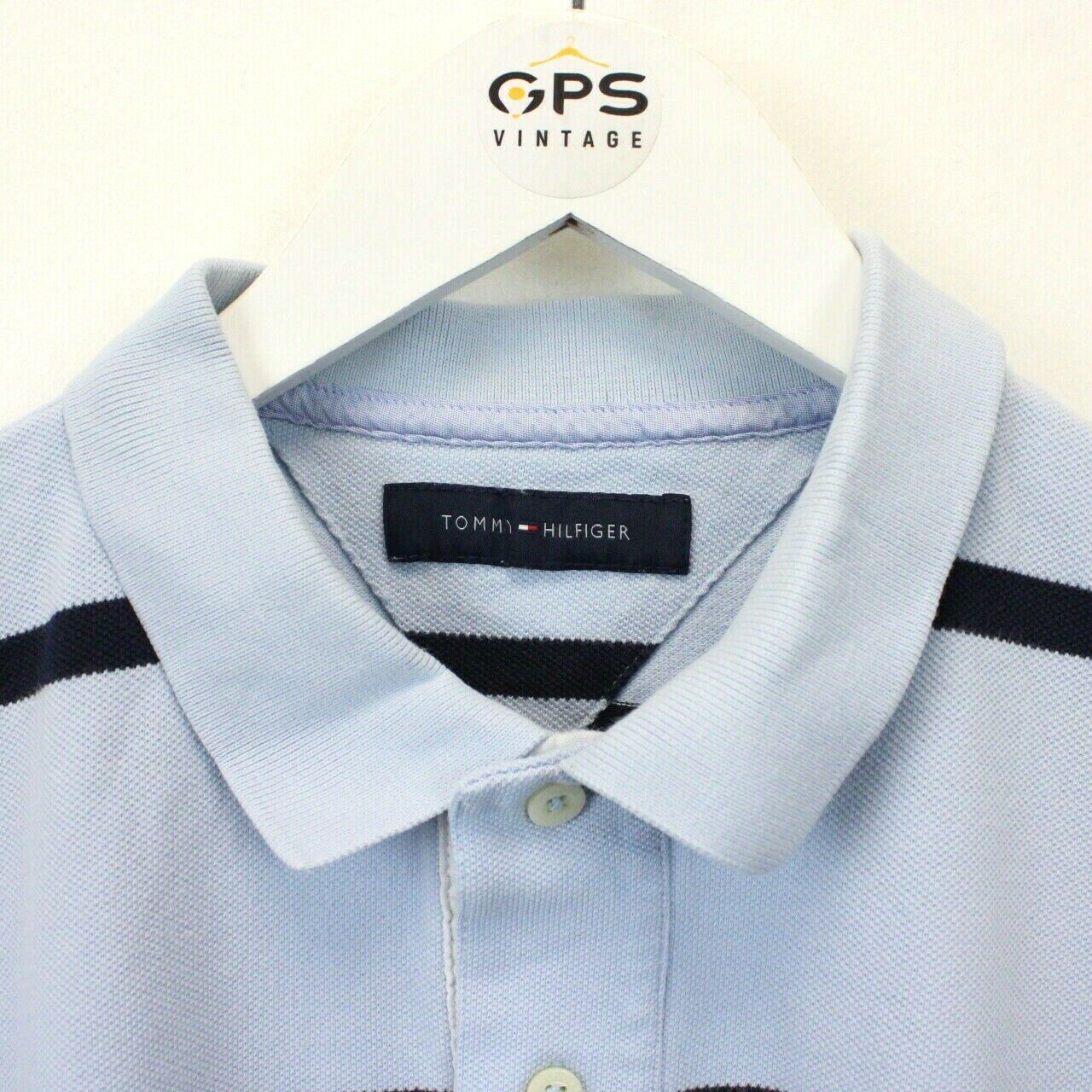 TOMMY HILFIGER Polo Shirt Blue | Medium