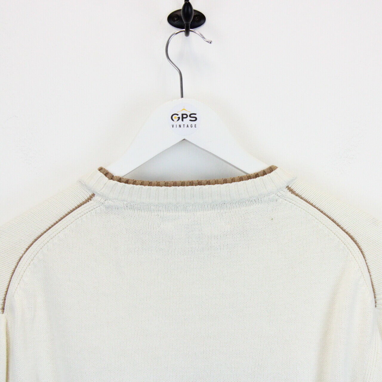TOMMY HILFIGER Knit Sweatshirt Beige | XL