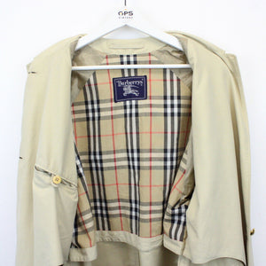 Womens BURBERRYS 90s Mac Trench Coat Beige | Large