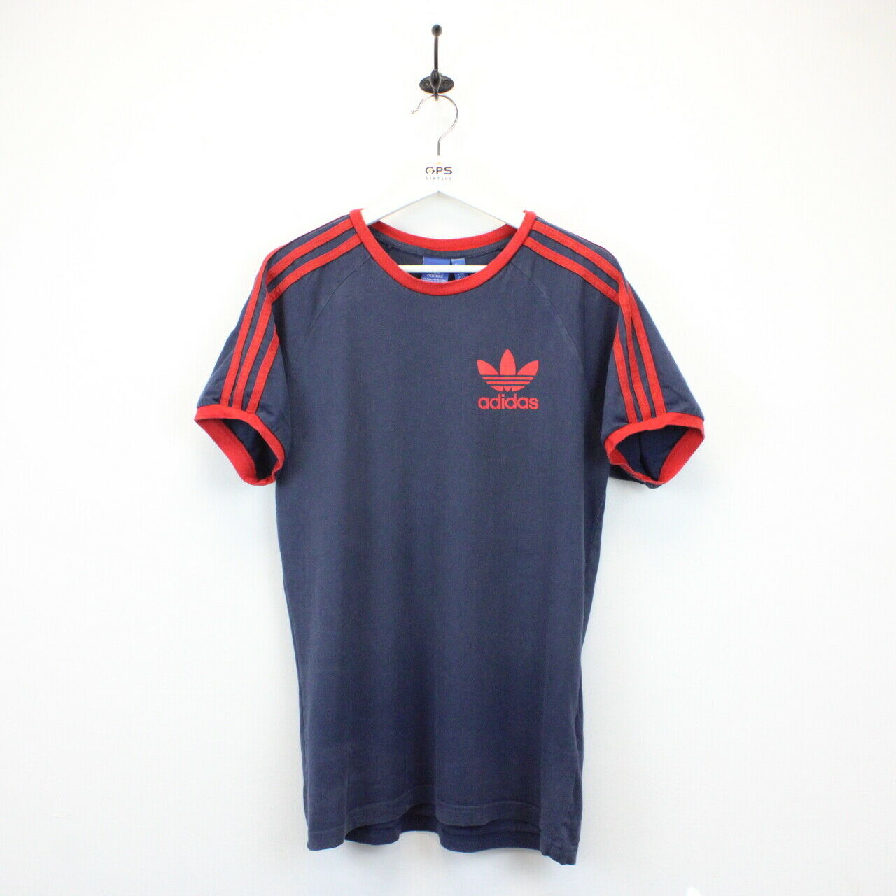 ADIDAS ORIGINALS T-Shirt Navy Blue Large – GPS Vintage