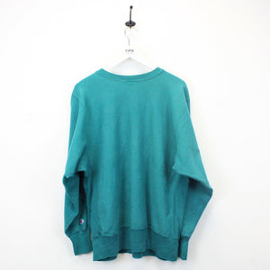 CHAMPION 90s Sweatshirt Green | XL