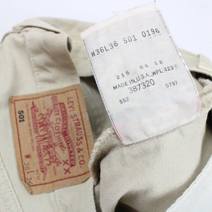 LEVIS 501 Jeans Beige | W36 L36