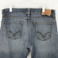 Mens LEVIS 512 Jeans Dark Blue | W38 L34