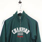 Womens CHAMPION Track Top Green | Small