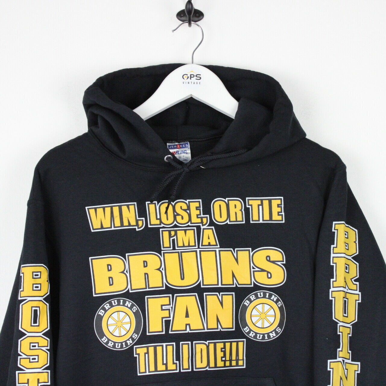 NHL Boston BRUINS Hoodie Black | Small
