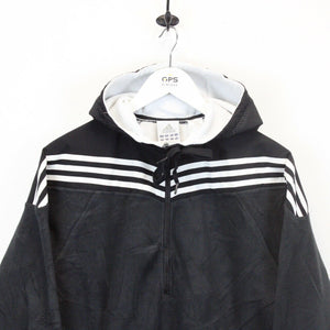 ADIDAS 90s 1/4 Zip Fleece Black | Medium