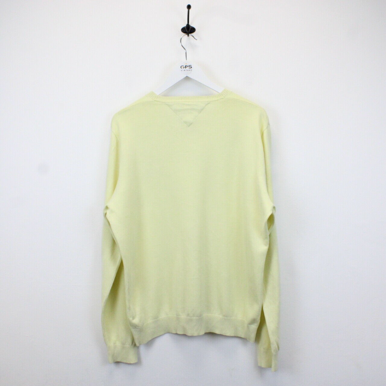 TOMMY HILFIGER Knit Sweatshirt Yellow | Large