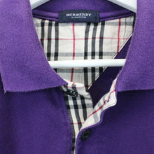 Load image into Gallery viewer, BURBERRY 00s Polo Shirt Purple | Medium
