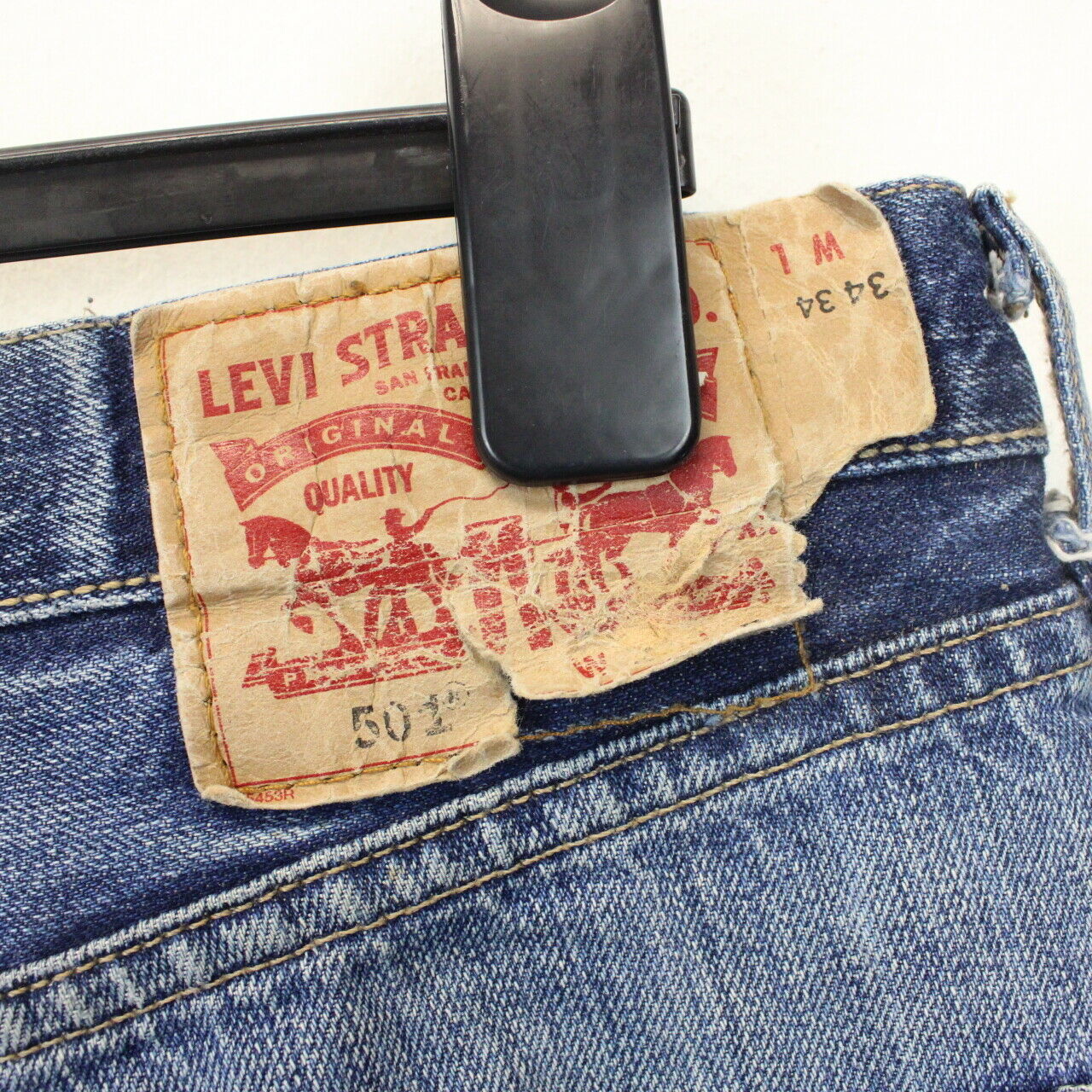 Womens LEVIS 501 Shorts Mid Blue | W36