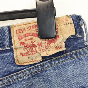 Womens LEVIS 501 Shorts Mid Blue | W36
