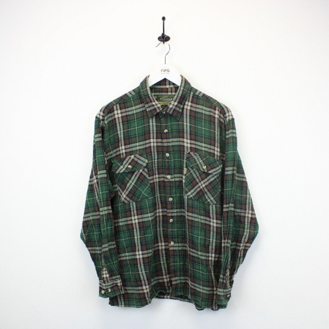 CHAMPION Check Shirt Green | XL