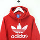 ADIDAS Hoodie Red | Small