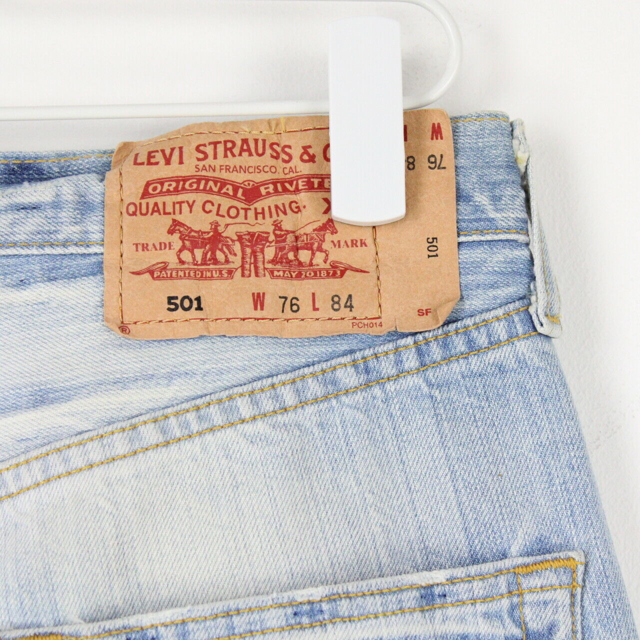 Mens Vintage LEVIS 501 Jeans Light Blue | W30 L30