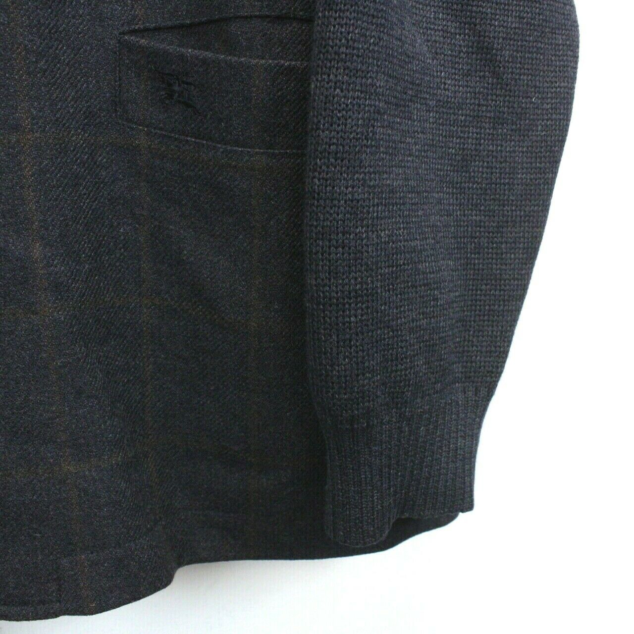 BURBERRYS 90s Mac Coat Navy Blue | Large