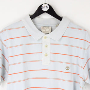 TIMBERLAND Polo Shirt Blue | Large