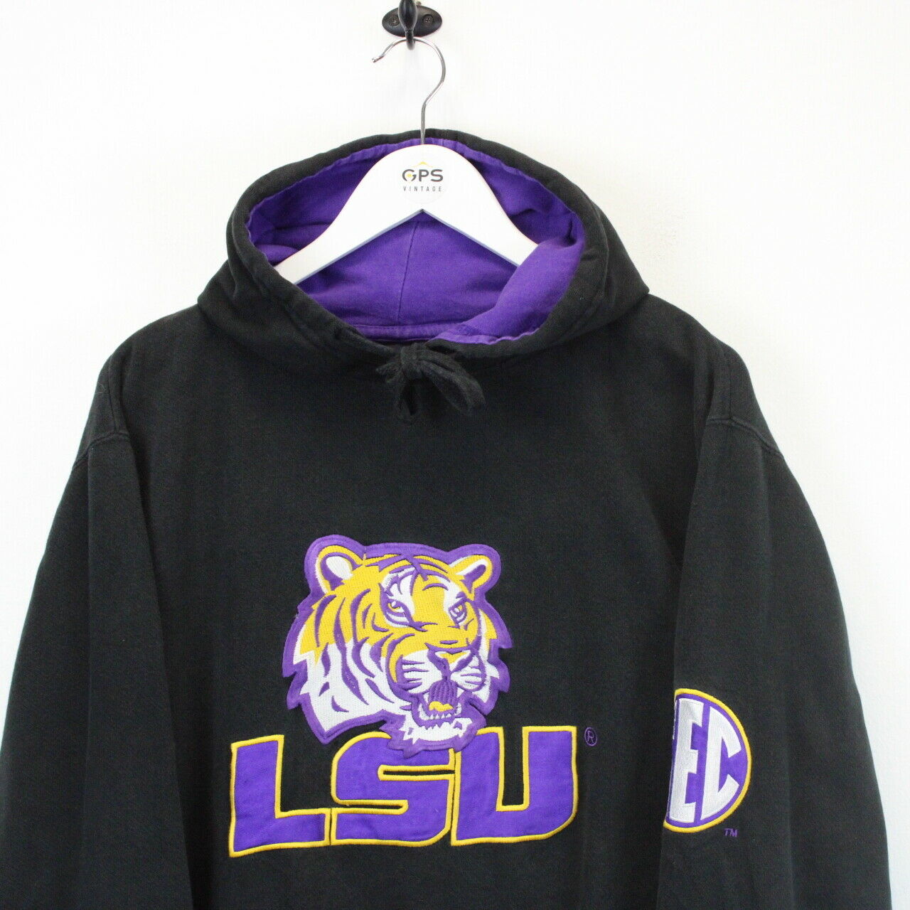 NCAA LSU TIGERS Hoodie Black | Medium