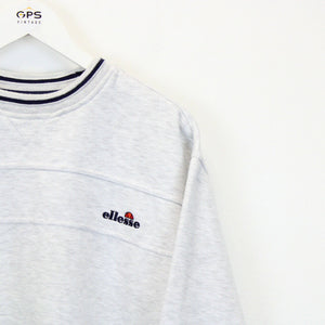 ELLESSE 90s Sweatshirt Light Grey | Small