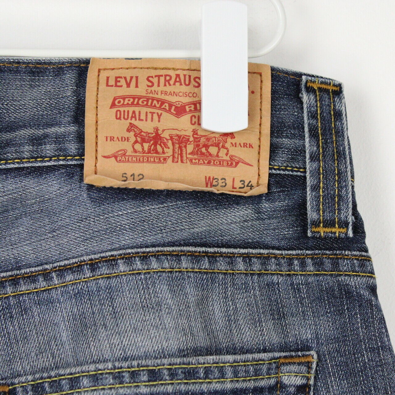 Mens LEVIS 512 Jeans Mid Blue | W33 L32