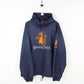 Mens SNOOP DOGG CLOTHING 90s Hoodie Navy Blue | XL