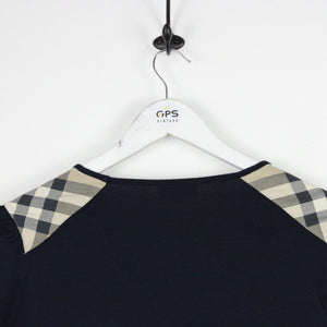 Womens BURBERRY LONDON T-Shirt Navy Blue | Medium