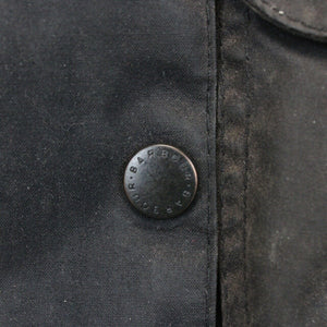 Womens BARBOUR Utility Waxed Jacket Black | Small