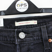 Load image into Gallery viewer, Womens LEVIS Ribcage Jeans Black Charcoal | W31 L27
