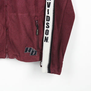 Womens Vintage HARLEY DAVIDSON Fleece Red | XL