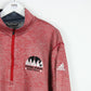 ADIDAS 1/4 Zip Sweatshirt Red | XXL