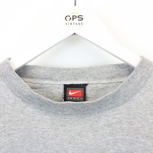 NIKE TEAM 90s Sweatshirt Grey | Large