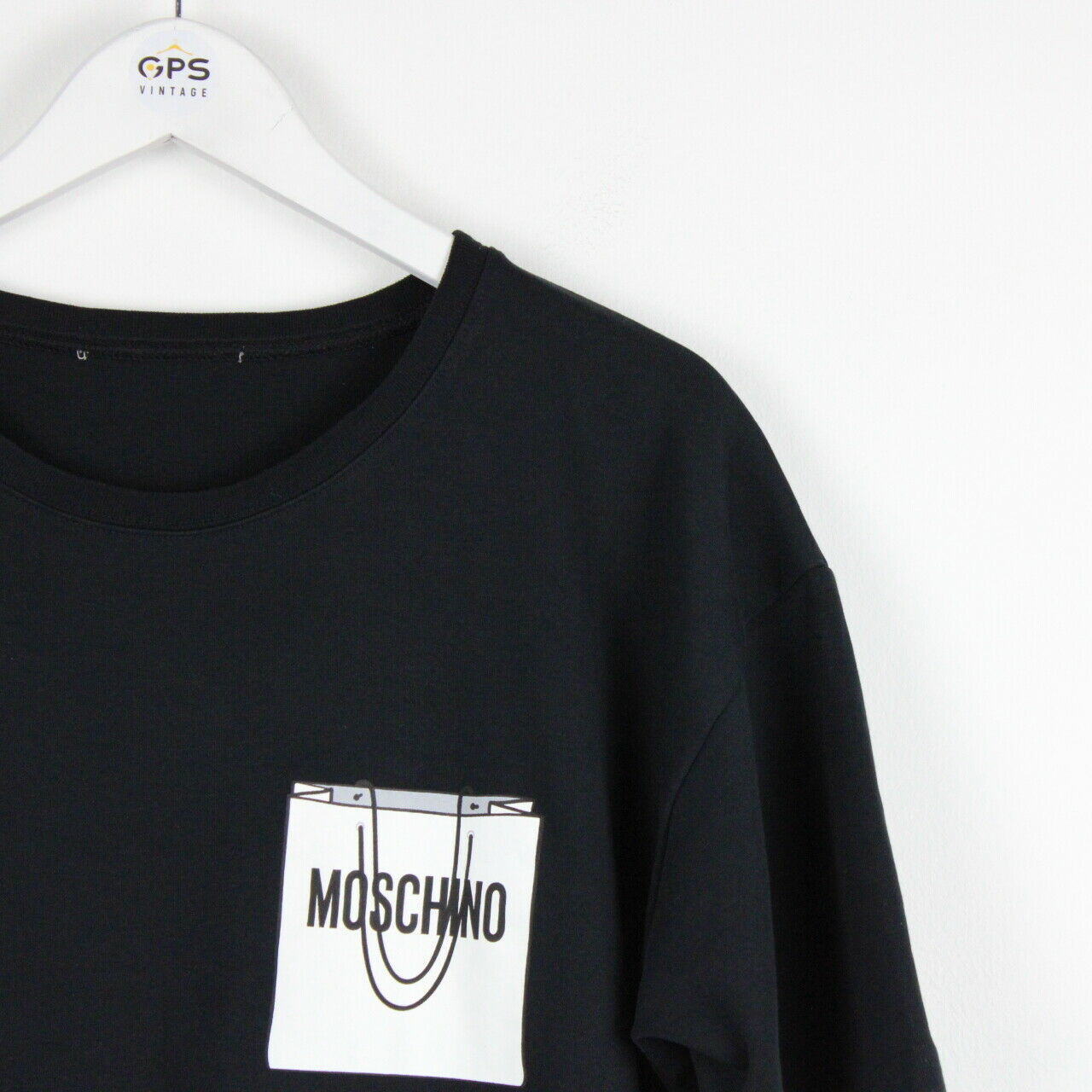 Womens MOSCHINO T-Shirt Dress Black | Large