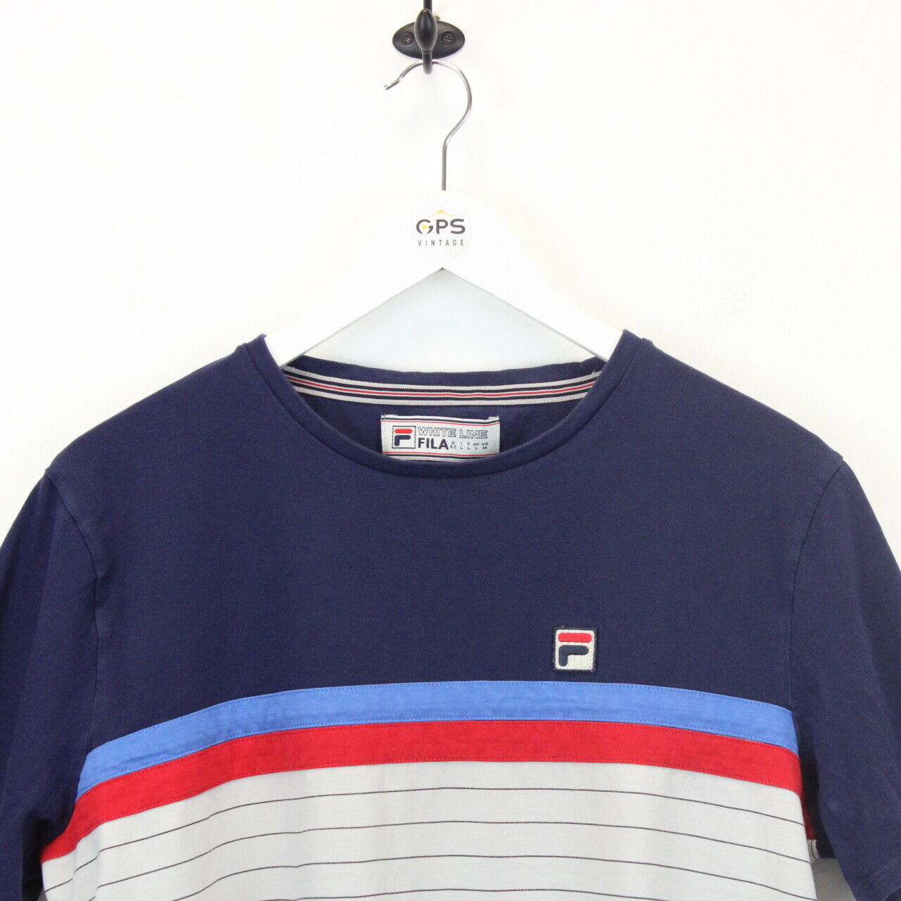 FILA T-Shirt Navy Blue | Medium