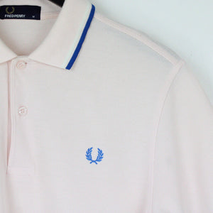 Mens FRED PERRY Polo Shirt Pink | Medium