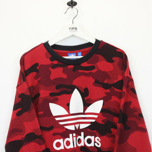 Womens ADIDAS ORIGINALS Sweatshirt Red | Medium UK 8-10