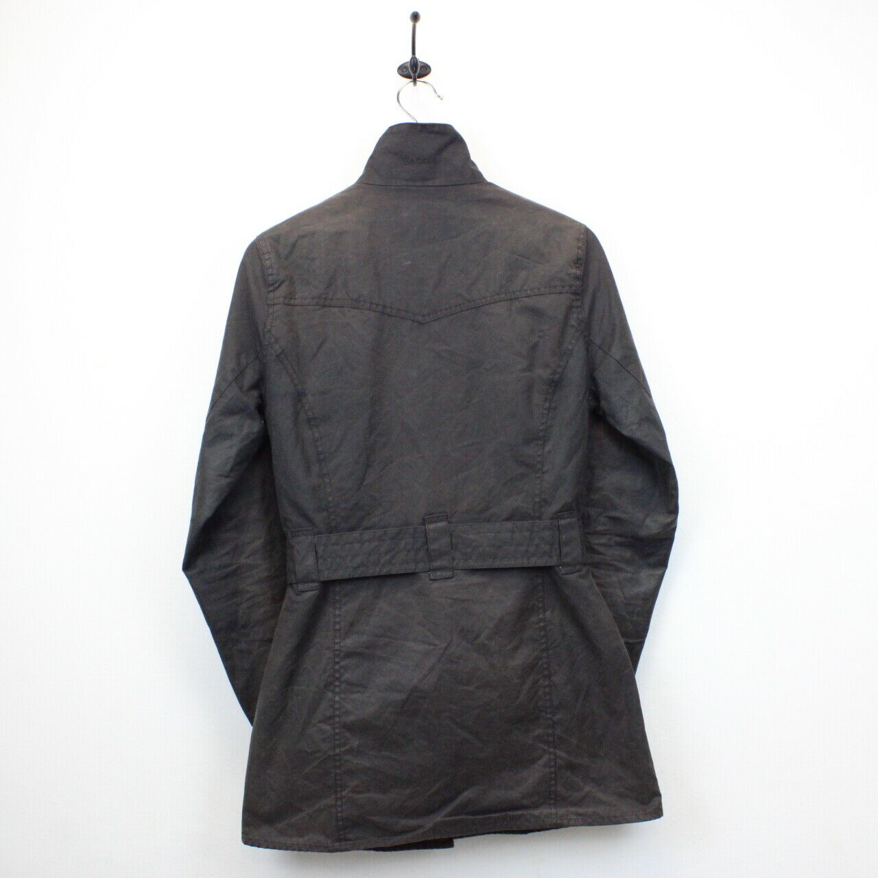 Womens BARBOUR Utility Waxed Jacket Black | Small