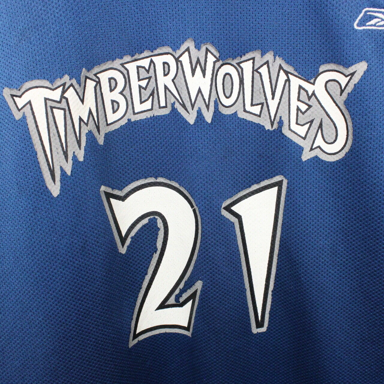 NBA REEBOK 90s Minnesota TIMBERWOLVES Jersey Blue | Small