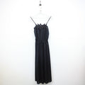 Womens 80s Dress Black | Small