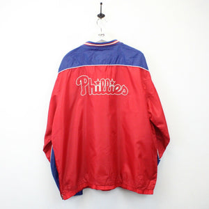 MLB 00s Philadelphia PHILLIES Jacket Red | XL