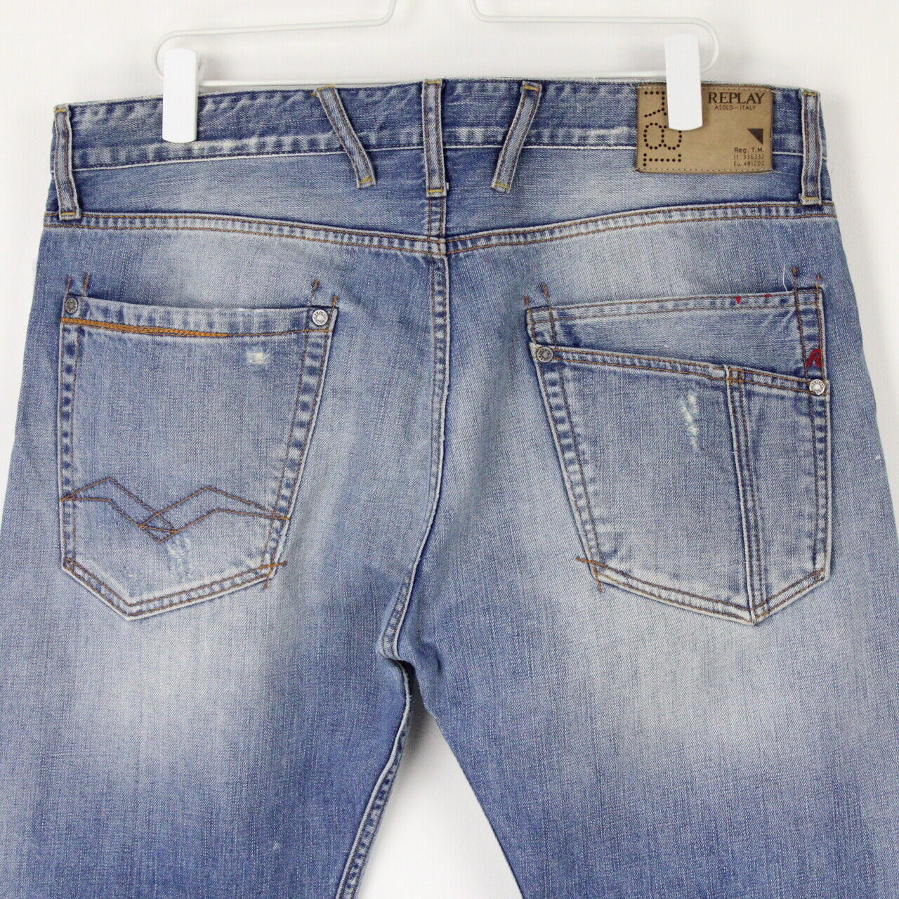 Mens REPLAY Browann Jeans Mid Blue | W36 L30
