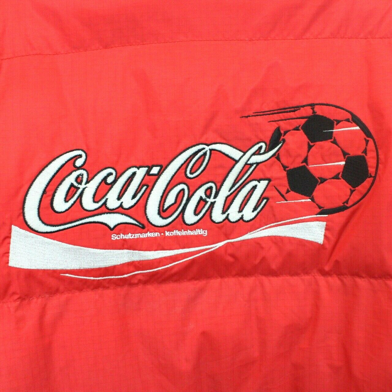 COCA COLA 90s Puffer Jacket Red  | XL