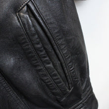 Load image into Gallery viewer, Biker 80s Leather Jacket Black | Medium
