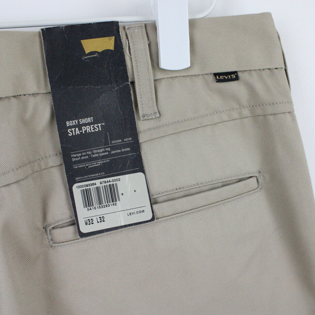 Mens LEVIS Sta-Prest Chinos Beige | W32 L32