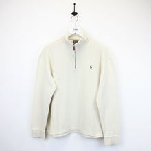 Load image into Gallery viewer, RALPH LAUREN 1/4 Zip Sweatshirt Beige | Medium
