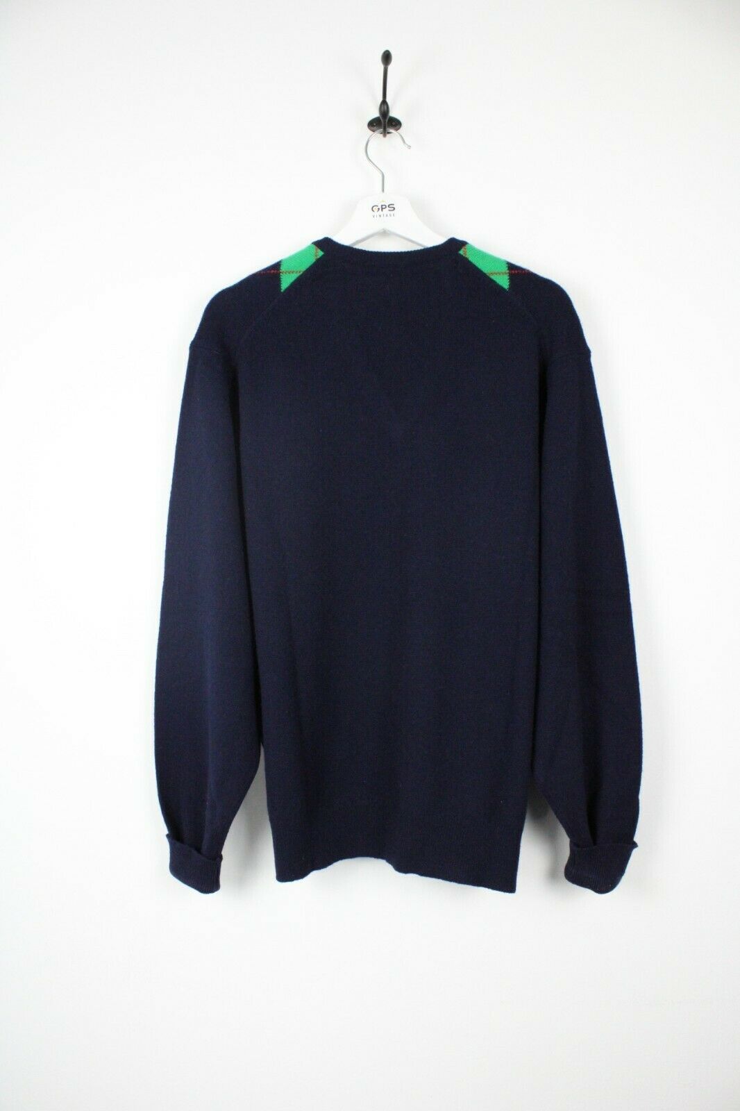 Vintage 90s BURBERRY Knit Sweatshirt Navy | Large