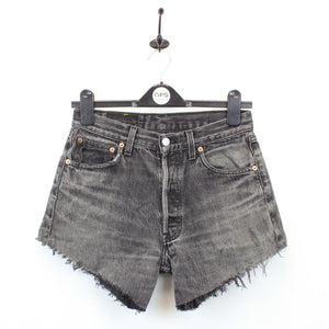 Womens LEVIS 501 Shorts Grey Charcoal | W28